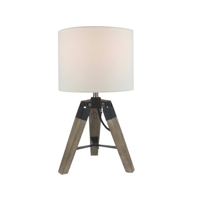 Dangerfield Solid Wood Tripod Lamp