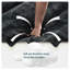 Canapé d'angle en L de 251 cm avec pouf amovible, canapé moderne 4 places en chenille noire