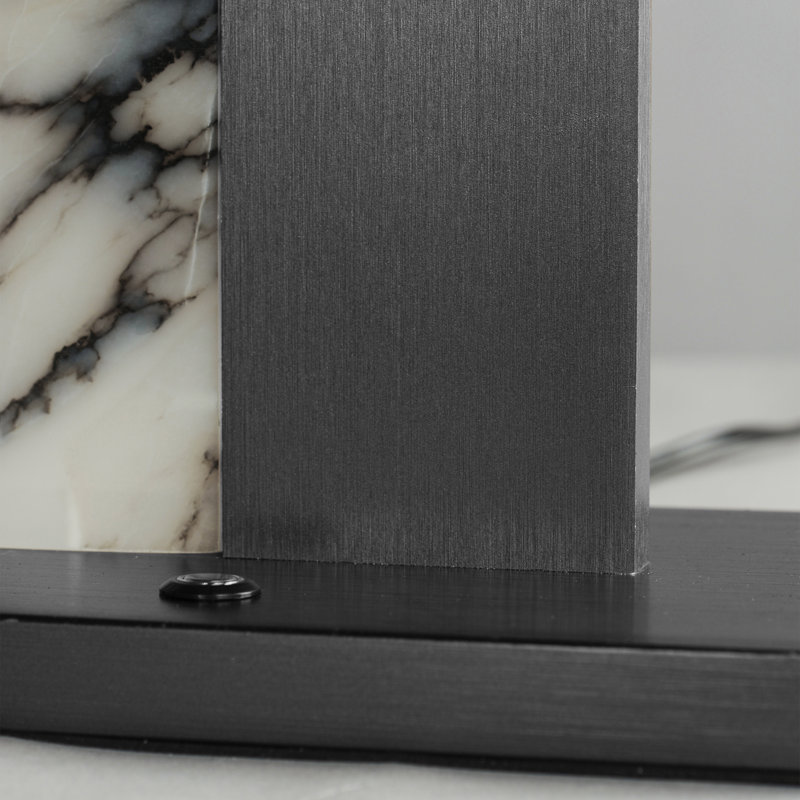 New Age Table Lamp, Brushed Gunmetal