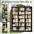 Huckins Standard Bookcase with Adjustable Shelves, 71.2" H x 63.4" W Modern Wood Storage Shelf-112500247