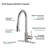 KISRAIS Pull Down Kitchen Faucet with Soap Dispenser