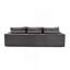 Canapé modulaire en forme de L "110", canapé 3 places à compression complète avec méridienne, sans assemblage requis pour le salon, canapé modulaire à assise profonde (velours côtelé)-334823141-334823139