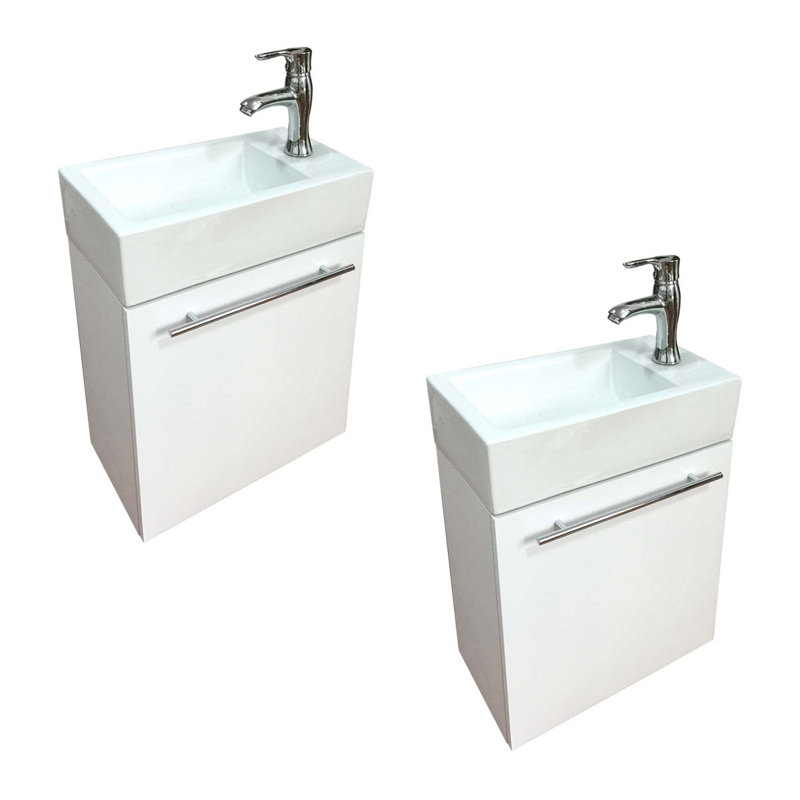 17.75 " Double Bathroom Vanity Base