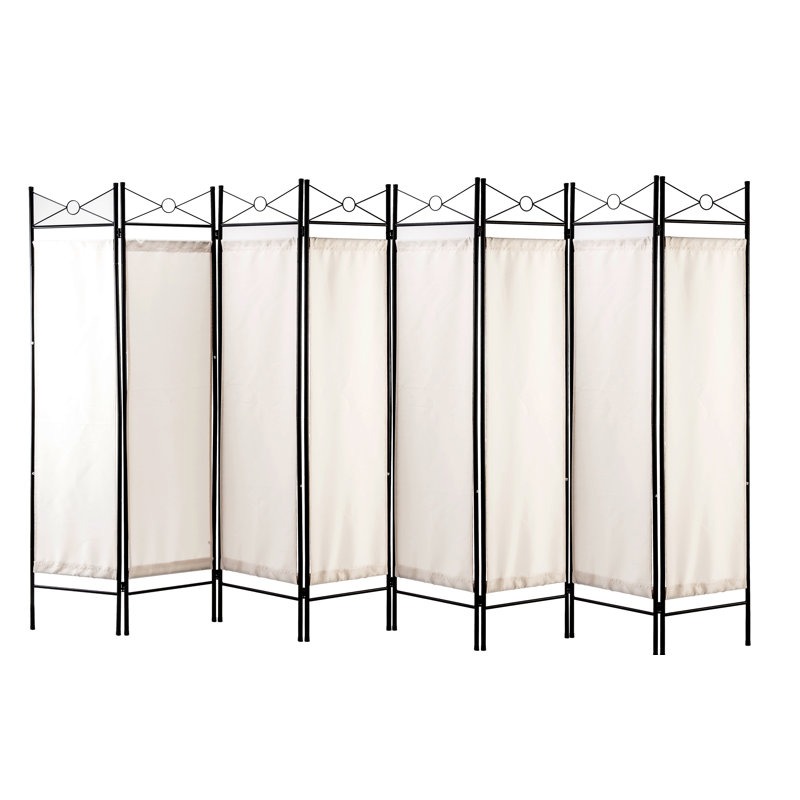 Cloison pliante Rhiann, 8, Blanc