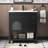 30" Freestanding Single Solid Wood Frame Bathroom Vanity with Composite Solid Surface Top