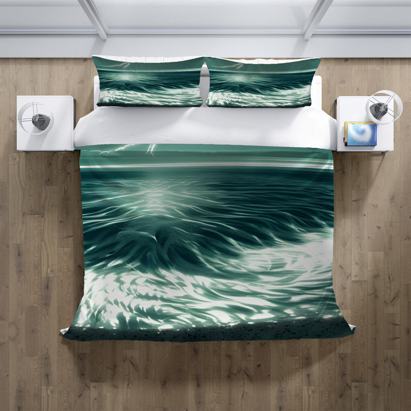 Polyester Abstract Duvet Cover, King Duvet Cover + 2 King Shams