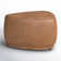 Adna 26.5" Genuine Leather Triangular Upholstered Ottoman
