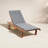 Brighton Reclining Teak Chaise Lounge with Table-29253805