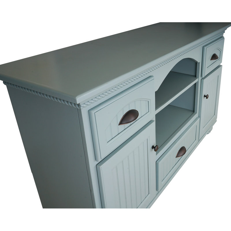 South Perth TV Stand for TVs up to 65", Wood, Interesting Aqua