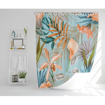 Wilibald Polyester Shower Curtain