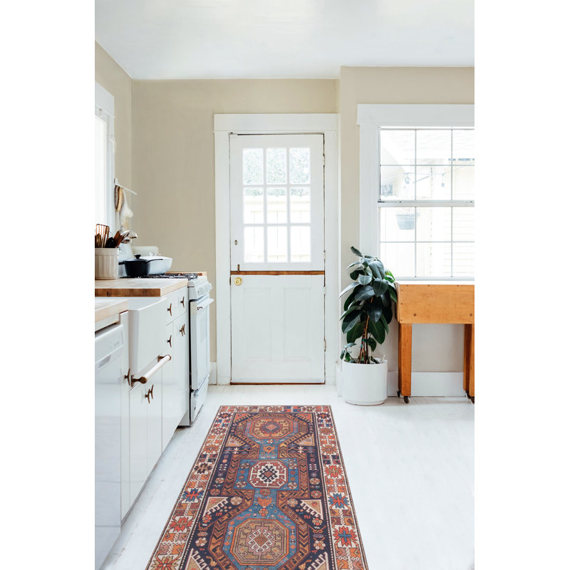 Kaden Abstract Hand Woven Area Rug Set, Runner 66 x 200cm