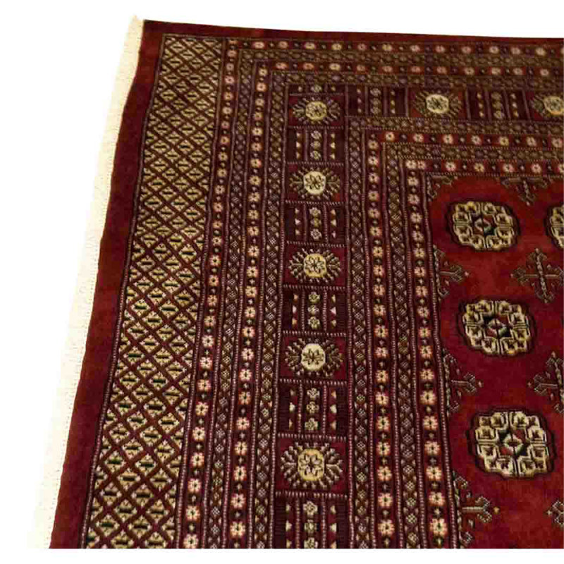 Tapis rectangulaire en laine noué à la main