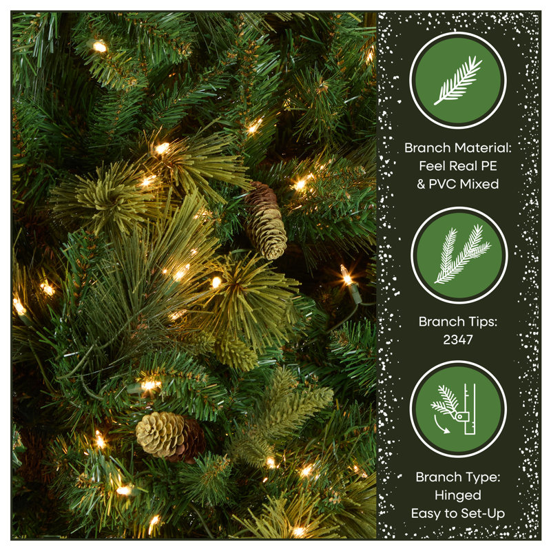 Carolina Flocked/Frosted Christmas Tree, 9'