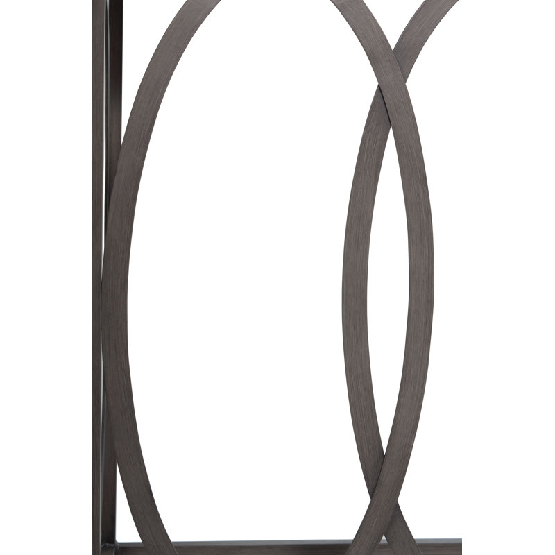 Ella Outdoor Buffet and Console Table, Charcoal/Travertine Superstone