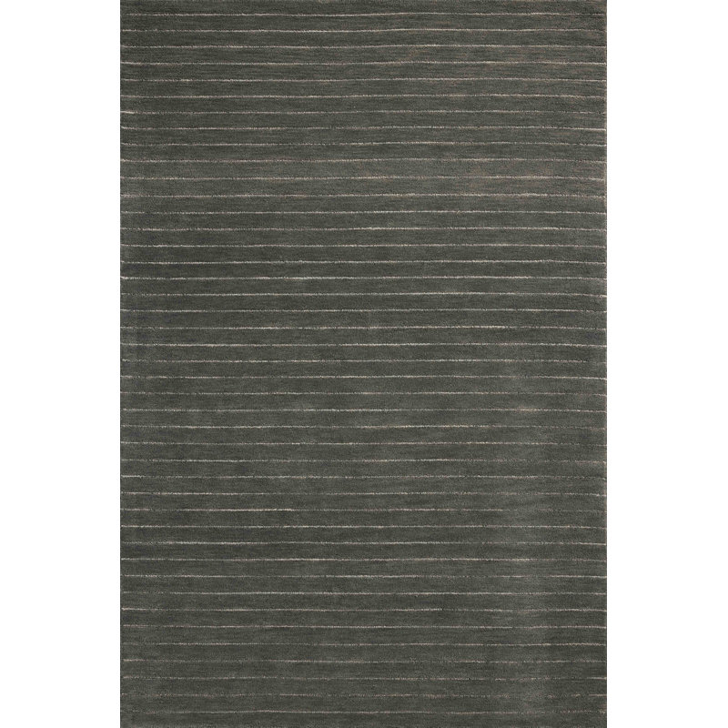Tapis Chris Loves Julia x Loloi Henry, Rectangulaire 3 pi 6 po x 5 pi 6 po, Gris anthracite / ivoire