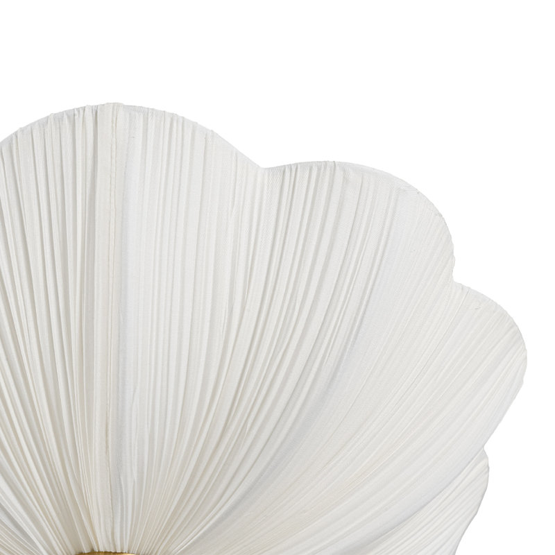 Nordic Pleated Fabric Semi Flush Mount