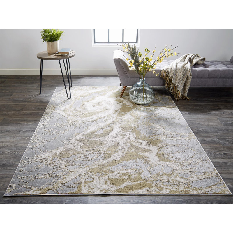 Shabari Abstract Indoor Rug, Rectangle 9'2" x 12'