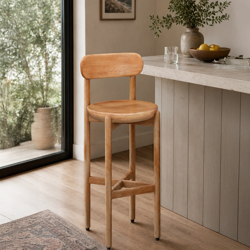 Chaise tabouret de bar Maona, 30.75