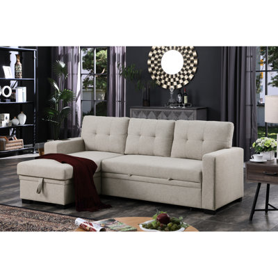 Canapé modulaire rembourré 3 pièces gris - mélange de lin pour une ambiance relaxante