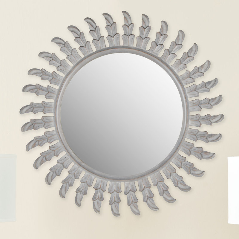 Miroir d'appoint Barnabas Sun, Gris