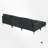 Keysan Velvet L-Shaped Sectional with Ottoman Reversible-1327873774