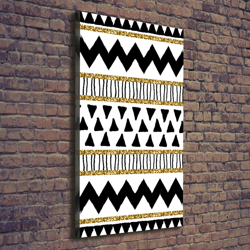 Ethnic Background - Wrapped Canvas Print