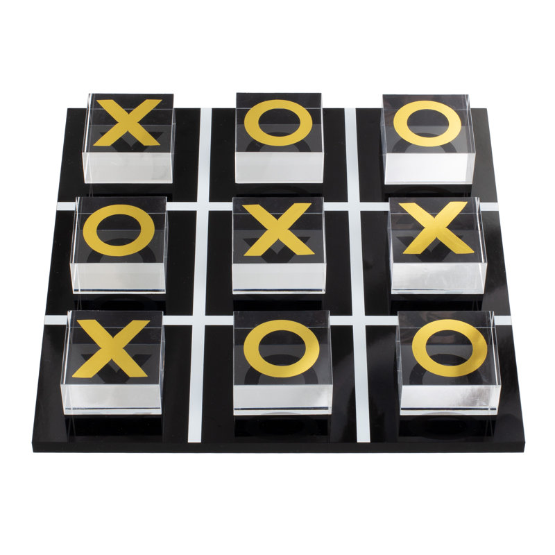 Jeu de Tic Tac Toe en acrylique