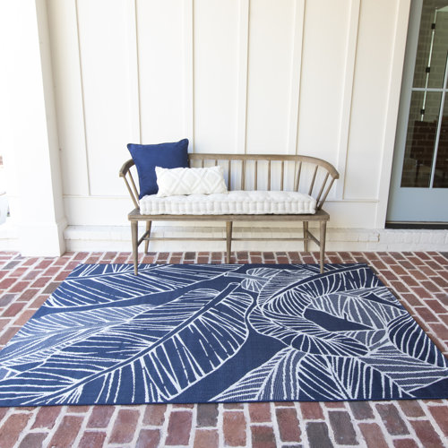 Bay Isle Home Delaney Navy Blue Indoor/Outdoor Rug & Reviews | Wayfair