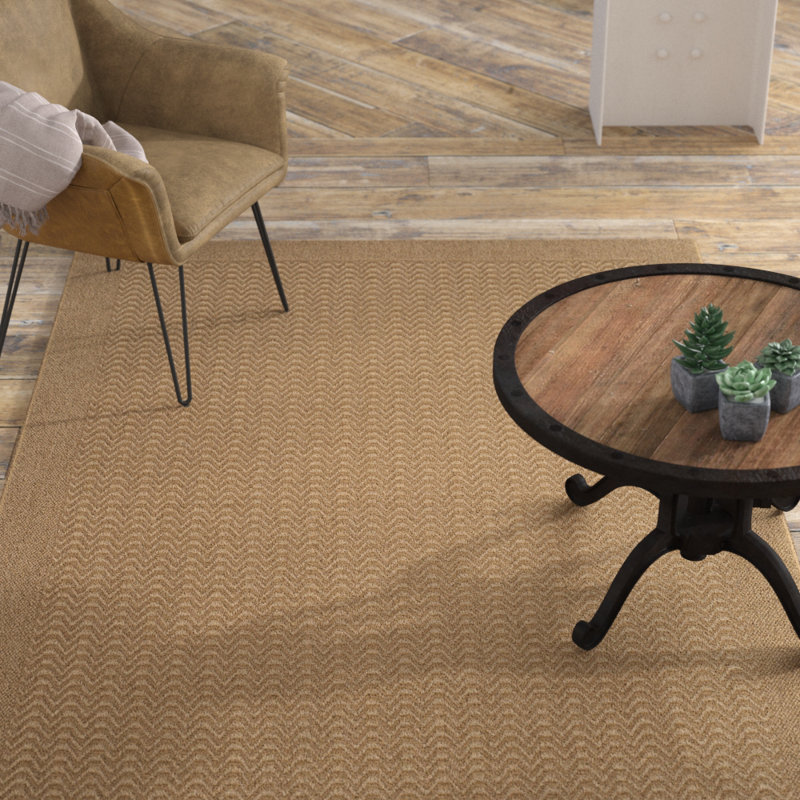 Tapis en jacquard Adebayo Palm Beach, Rectangle 8 pi x 10 pi