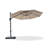 PURPLE LEAF 10 FT Round Outdoor Cantilever  Beige Swimming Pool Umbrella with Base and 360-degree Rotation-67120613-81150269