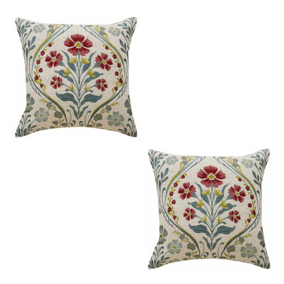 Toothman Floral Square Cushion