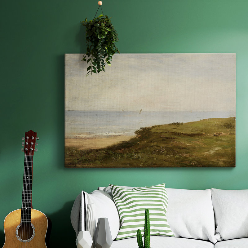 Paysage rétro - DCCXCV sur toile, H 13 po x l 19 po