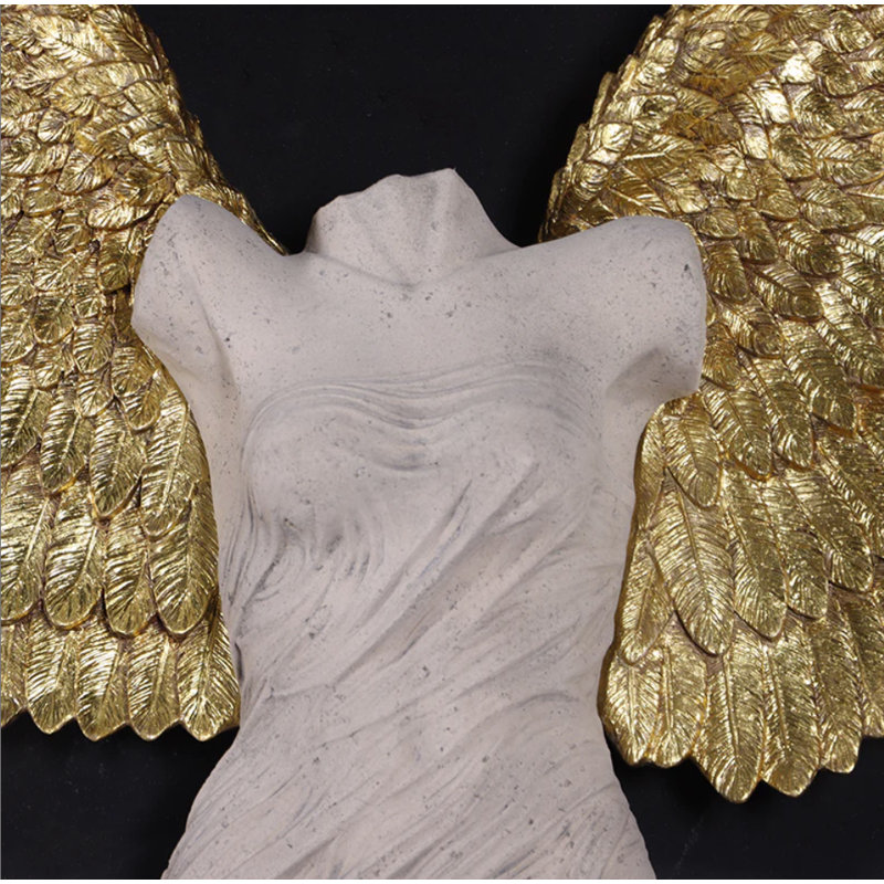 Statue de décoration murale petites ailes d'ange