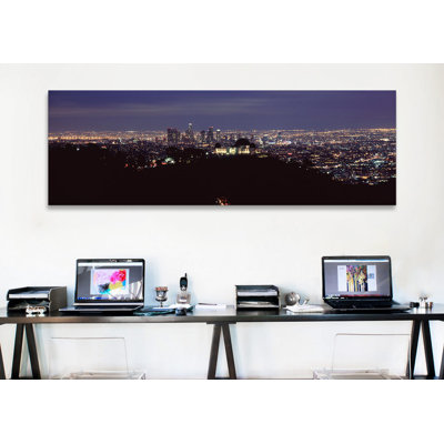" Aerial View Of A Cityscape, Griffith Park Observatory, Los Angeles, California, USA 2010 #2 " by Panoramic Images