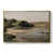 Toile avec cadre flottant or