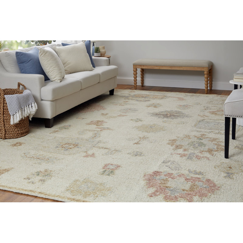 Grafton Wool Floral Area Rug, Rectangle 7'9" x 9'9"