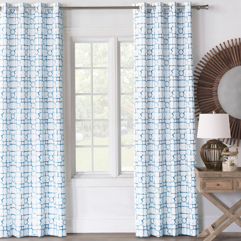 Castaway Room Darkening Curtain Single Panel, 48" W x 84" L