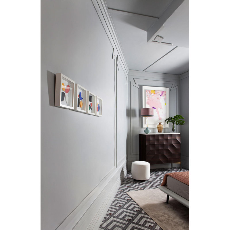 Base en polystyrène blanc apprêté de 0,50 po d'épaisseur x 78 po de largeur x 2,50 po de longueur