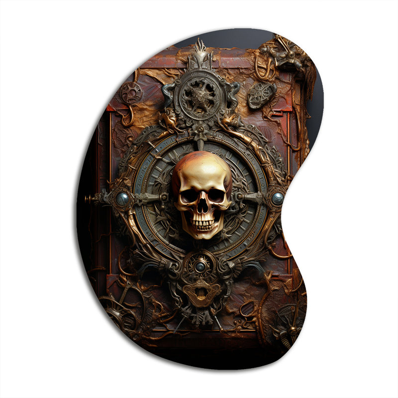 Pirate Code Book - Pirate Boom Shape Irregular Metal Wall Decor, 31" H x 22" W