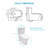 Ceramic One Piece Toilet For Bathroom, 12-Inch Rough-In, 1.22/1.6 GPF, Dual Flush With Soft Clsoing Seat, Powerful Dual Flush MAP 800G