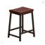 Ensemble de table de salle à manger 4 pièces avec structure en métal et 2 tabourets + 1 banc-1362156228
