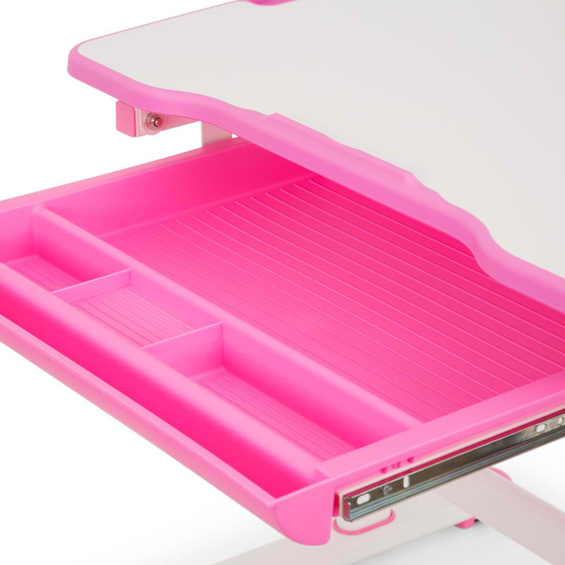 66cm Writing Desk Chair Set, Pink