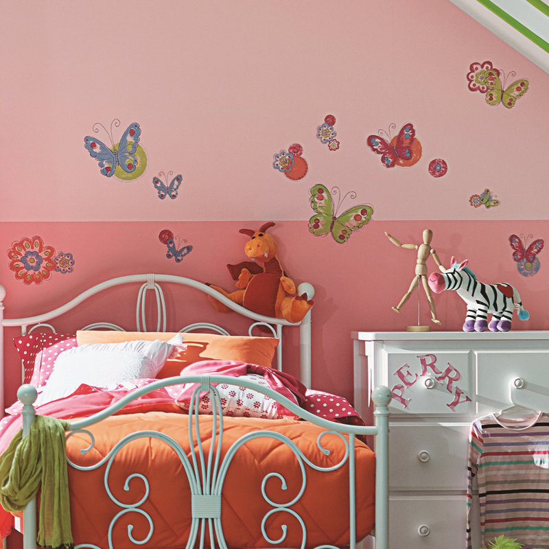 Bordure de papier peint Abbingt Butterfly L 9,3 pi x l 8,1 po