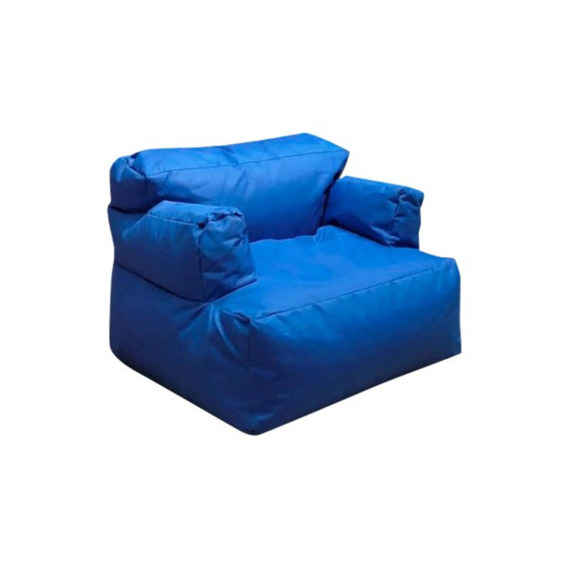 Bean Bag, Blue Polyester