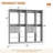 80'' W Closet System with Wooden Drawers and Hanging Rods-1423334096