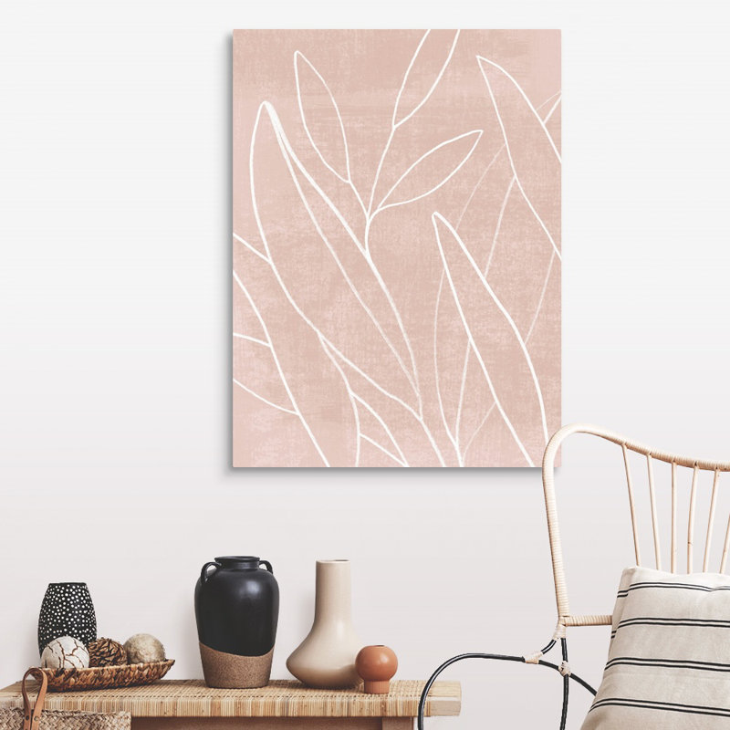 «Mauve Magic I», art mural sur toile, Toile tendue, H 40 po x l 30 po