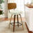 26" Swivel Upholstered Counter Height Bar Stool-830138023-819236524