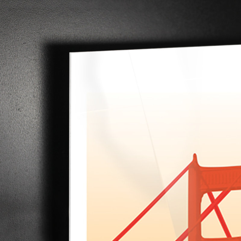 Marlow Home Co. - Quadro - The Saturday Evening Post - Golden Gate - Vetro Acrilico Plexi - 70X100 - Pronto Da Appendere - Quadri Moderni Per La Casa - Vintage - Retr