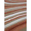 Tapis unique nouvel âge 5 pi x 6 pi Wave ivoire / rouille / brun Wave