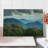 Ambesonne Appalachian Cutting Board Large Size Mountain Peaks Azalea Multicolor